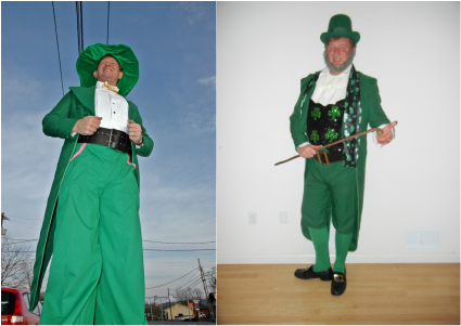 St. Patricks day on Stilts